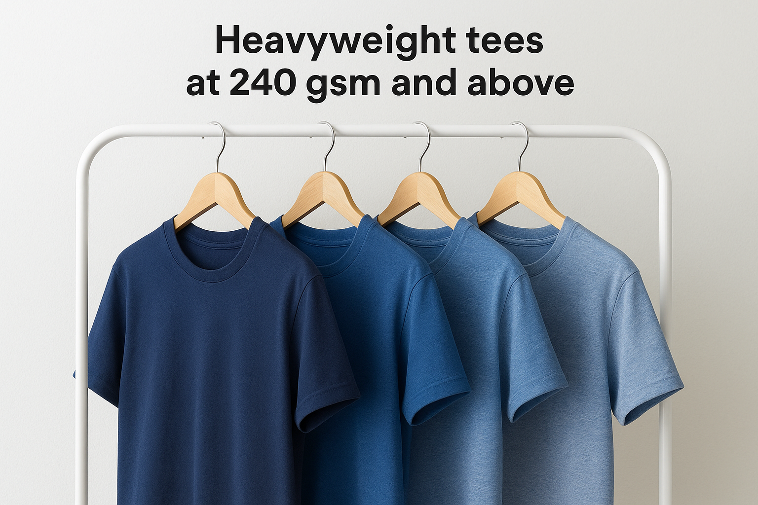 Heavyweight tees at 240 gsm and above