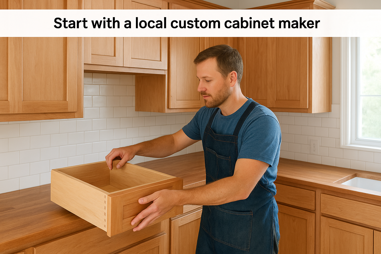1. Start with a local custom cabinet maker