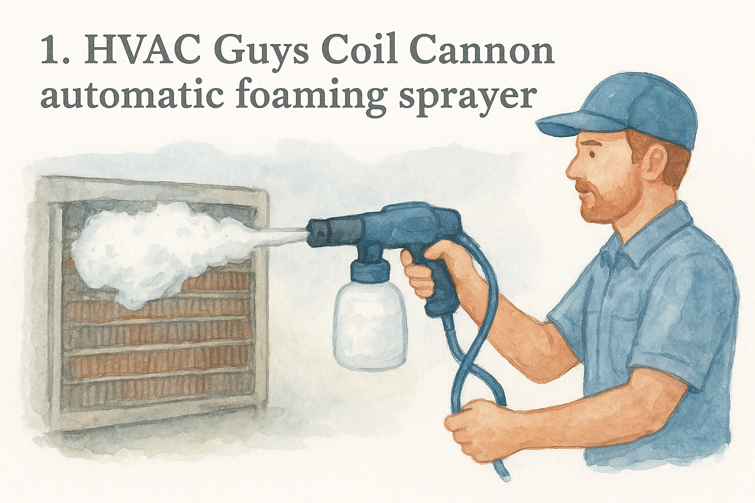 1. HVAC Guys Coil Cannon automatic foaming sprayer