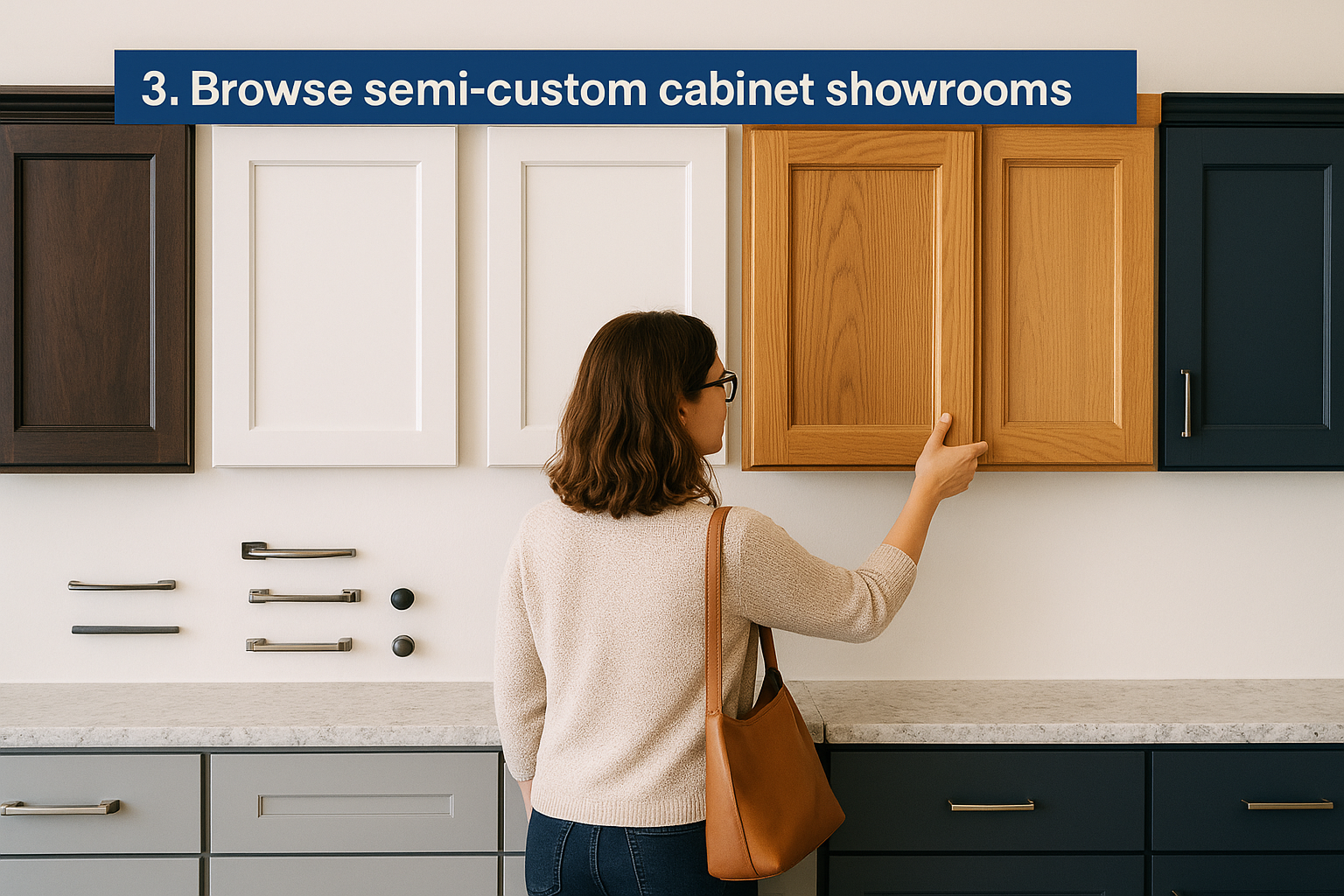 3. Browse semi-custom cabinet showrooms