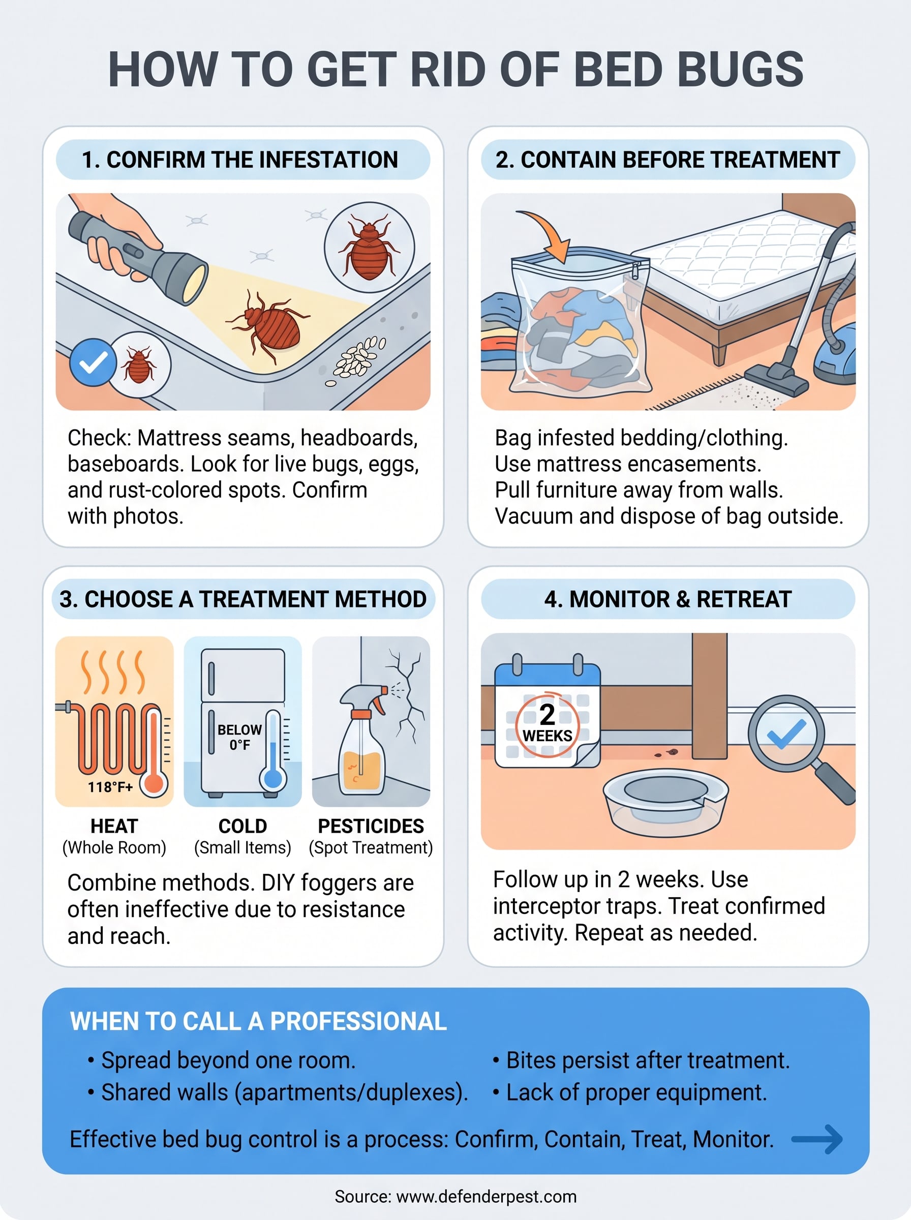 bed bugs pest control infographic