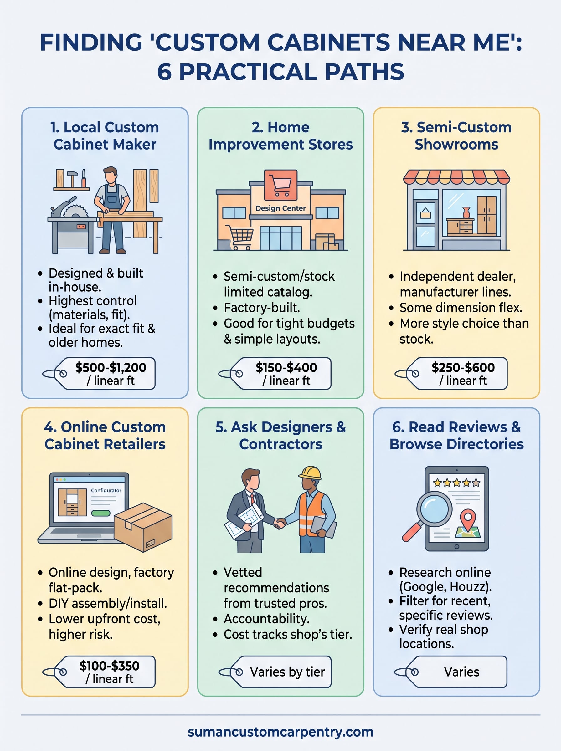 custom cabinets near me infographic