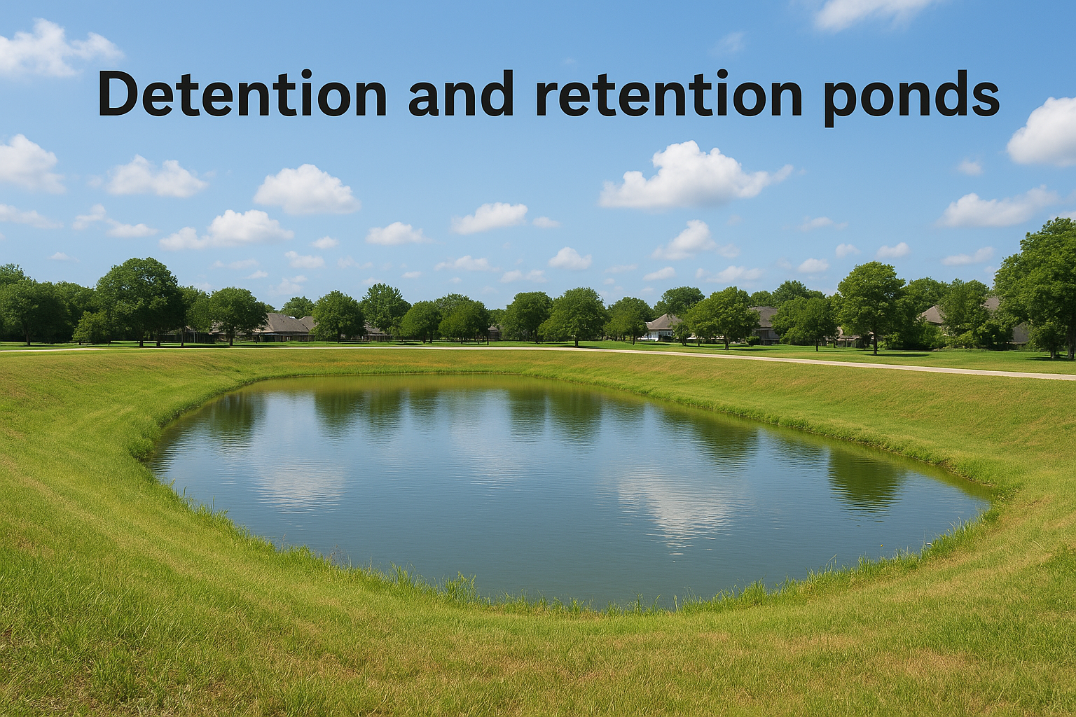 Detention and retention ponds