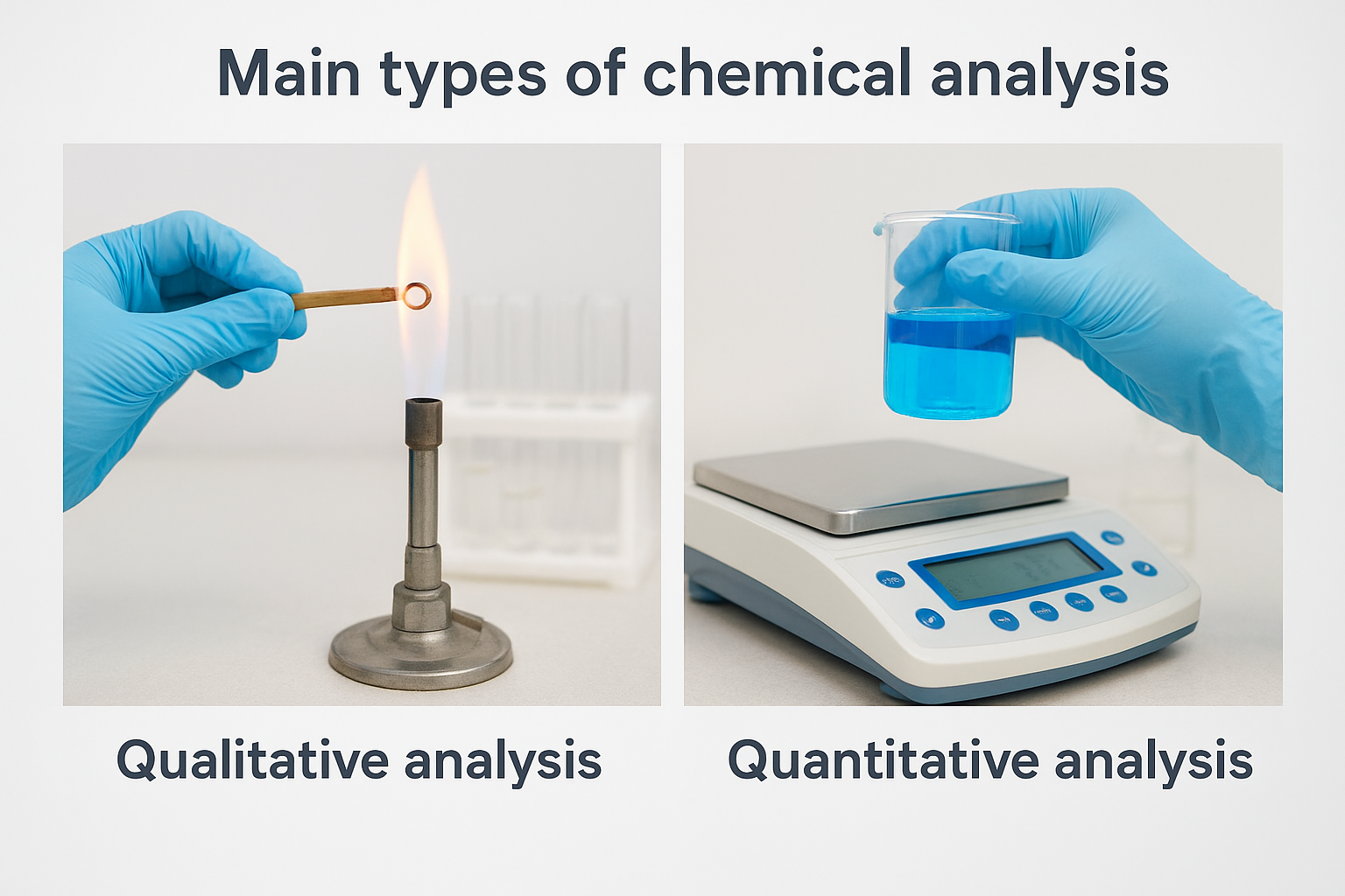 Main types of chemical analysis