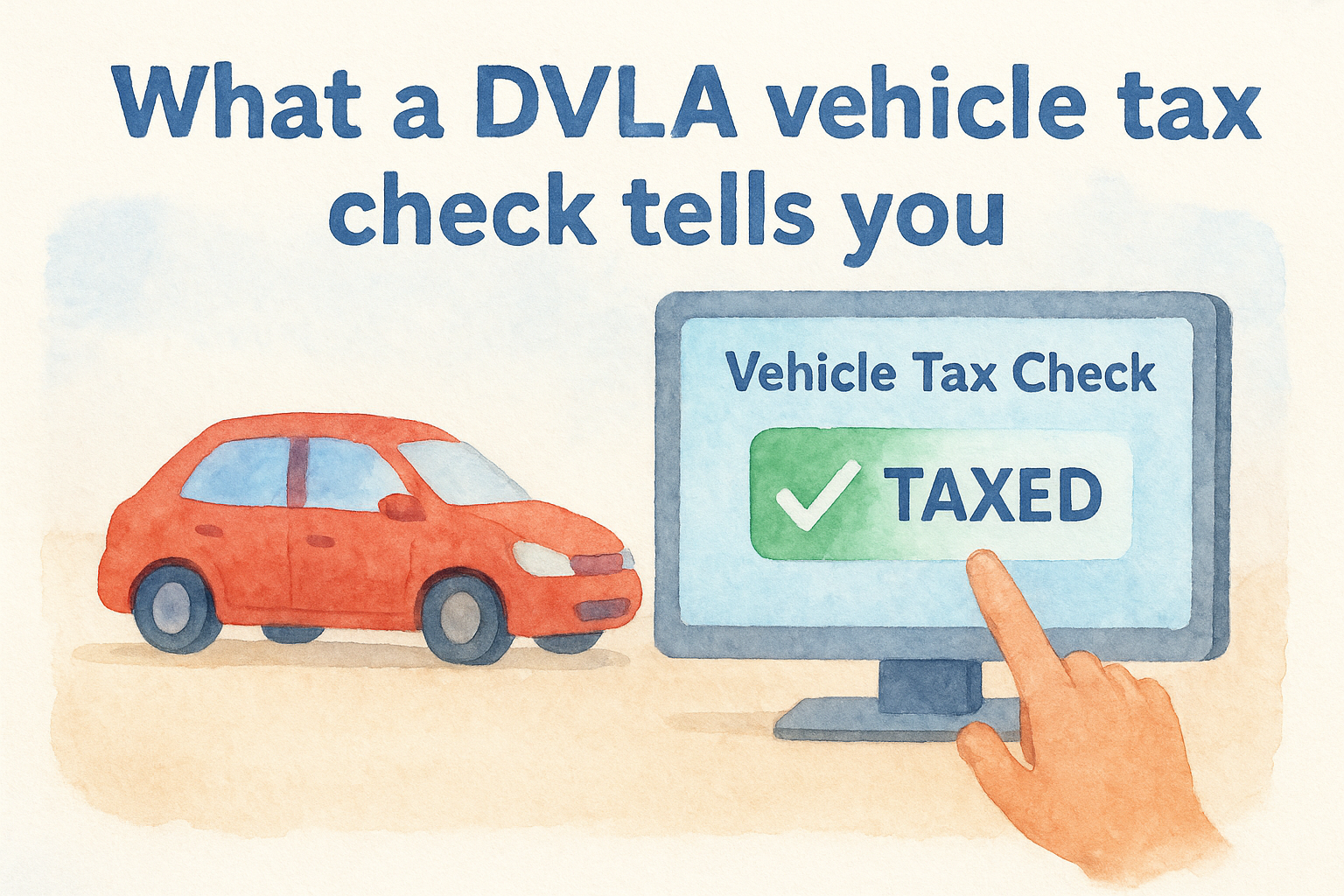 What a DVLA vehicle tax check tells you