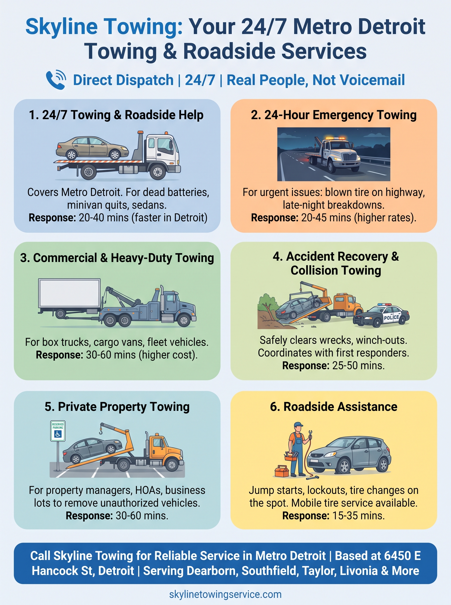 towing car service near me infographic