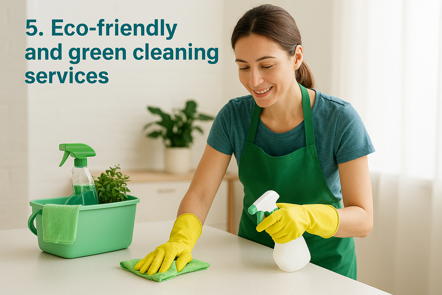 5. Eco-friendly and green cleaning services
