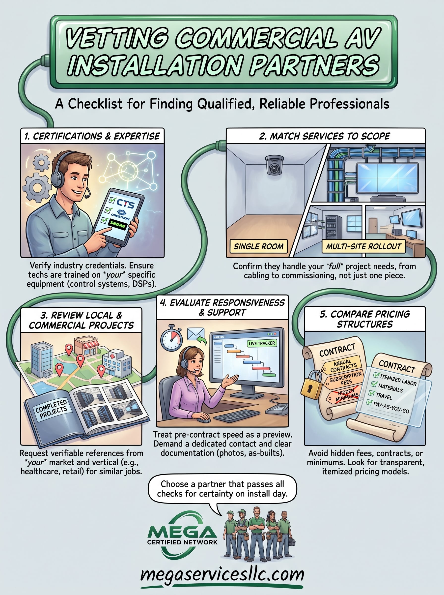 commercial audio visual installation near me infographic