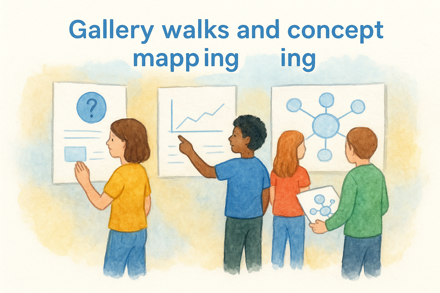6. Gallery walks and concept mapping for visual thinkers