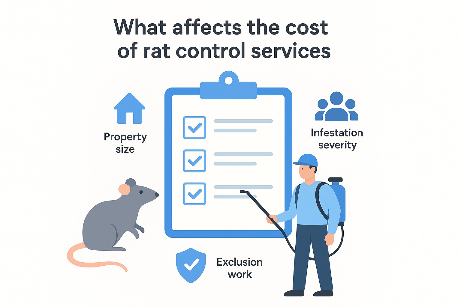 What affects the cost of rat control services