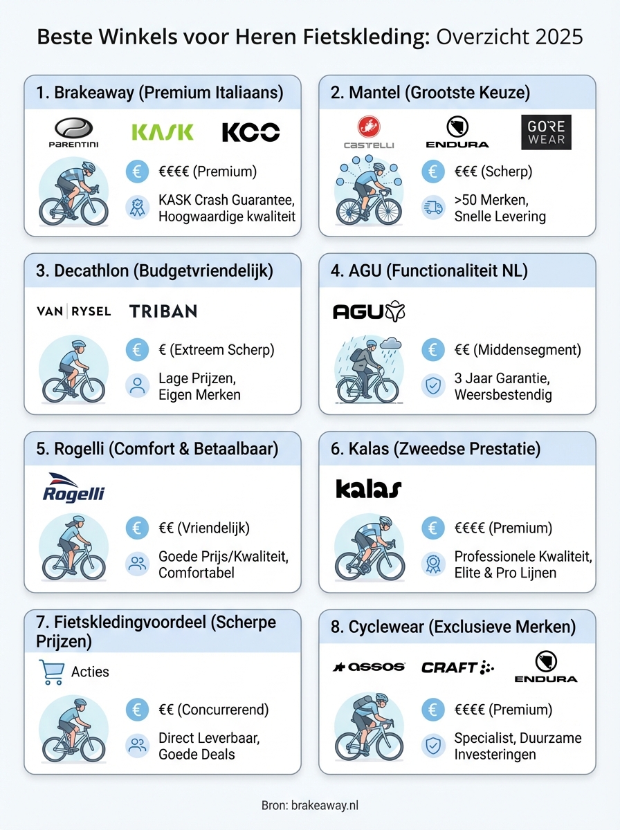 fietskleding heren infographic