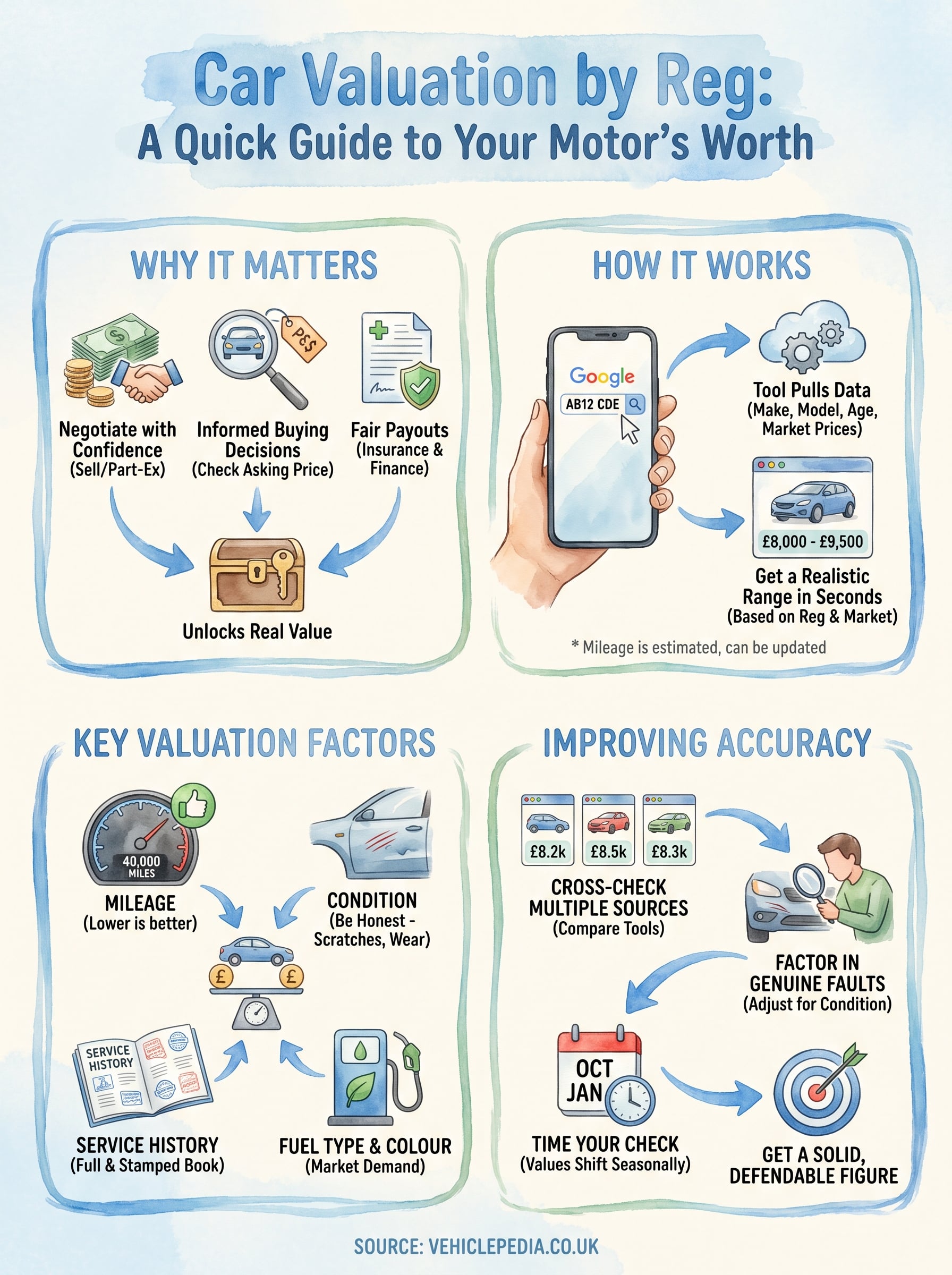 car reg value checker infographic