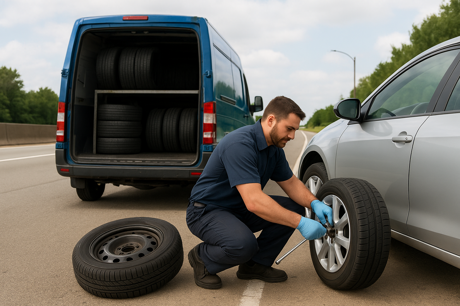 Towing Services near Me 24 Hour: Detroit's Fast Help 4. Mobile tire sales and installation