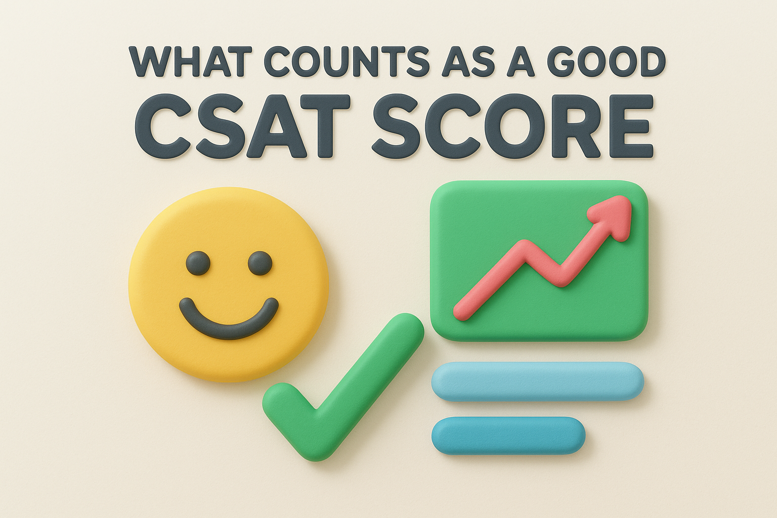 What counts as a good CSAT score