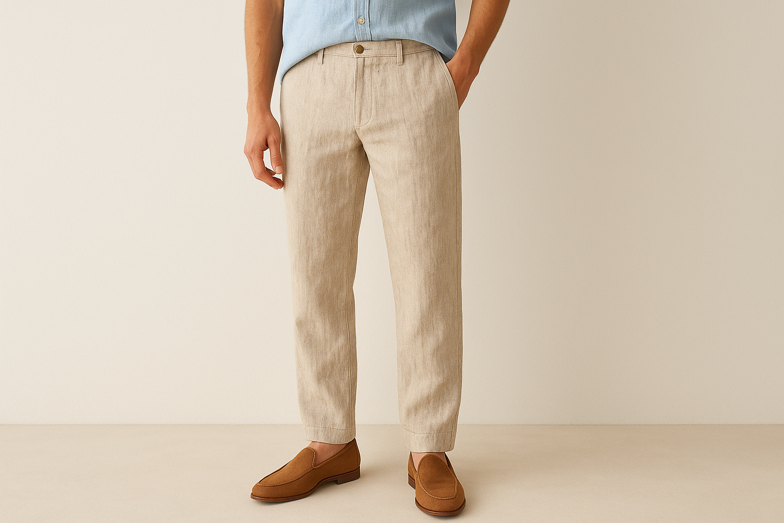 5. Textured linen pants