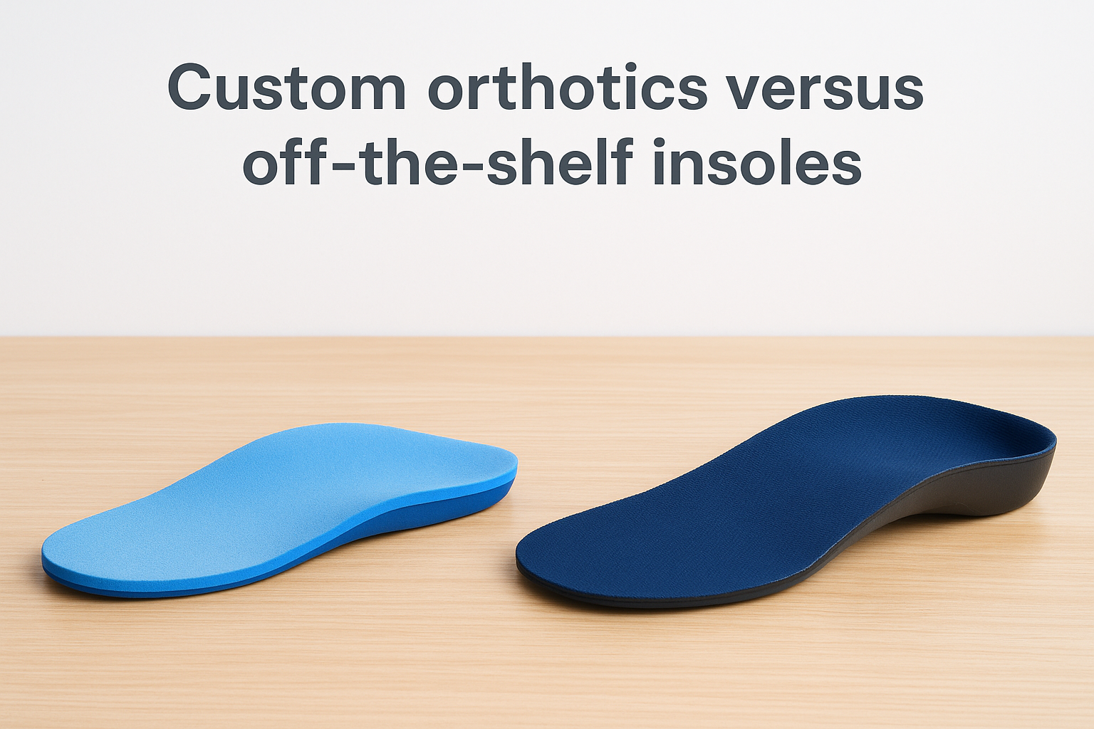 Custom orthotics versus off-the-shelf insoles