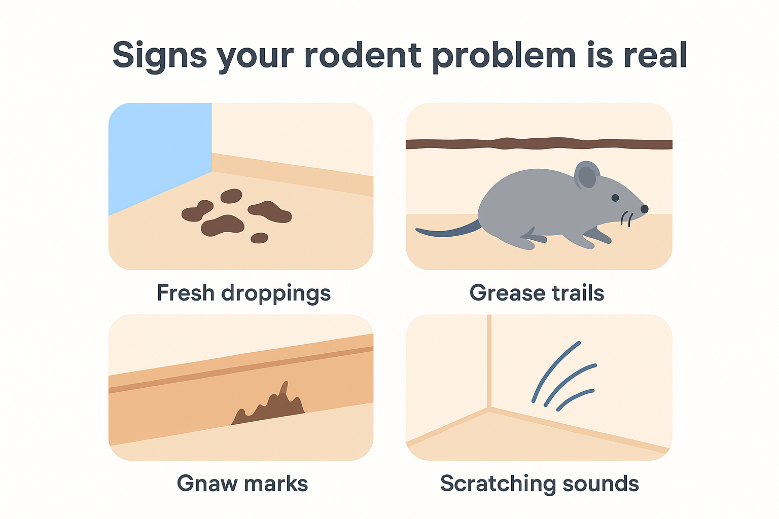 Signs your rodent problem is real