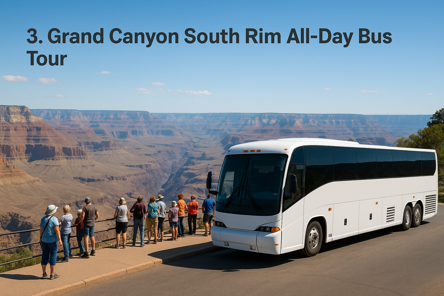 3. Grand Canyon South Rim All-Day Bus Tour