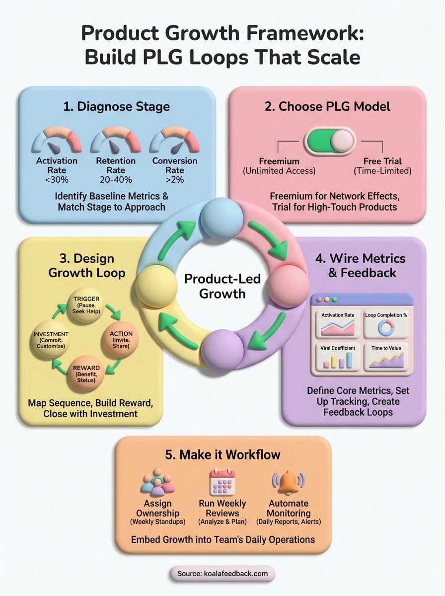 product growth framework infographic