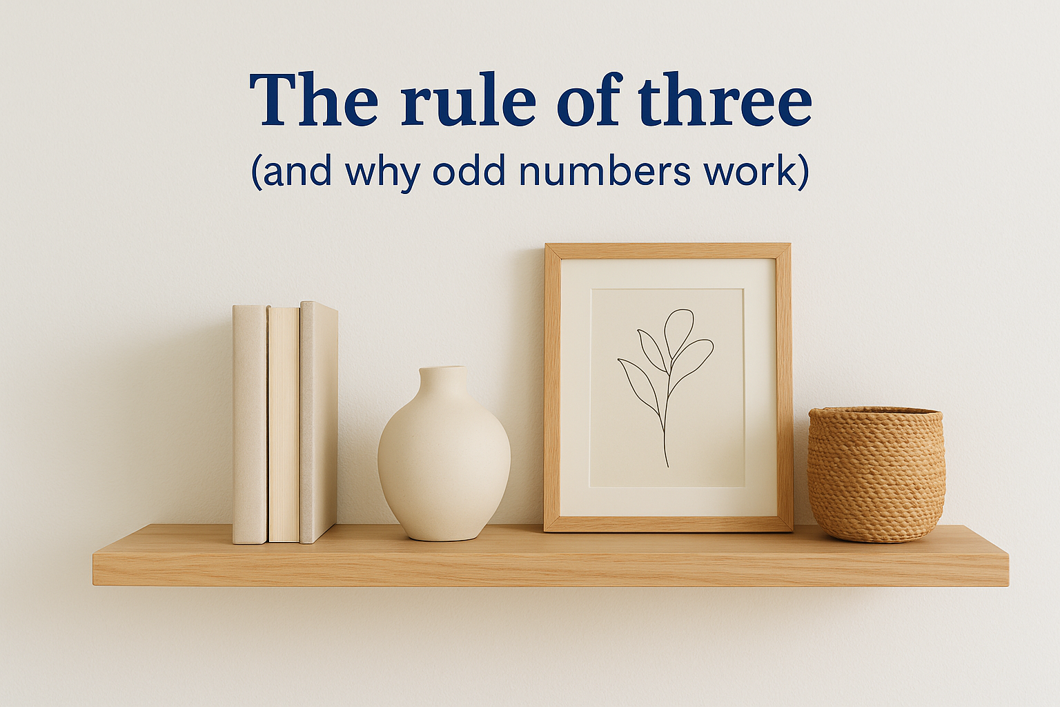 The rule of three (and why odd numbers work)