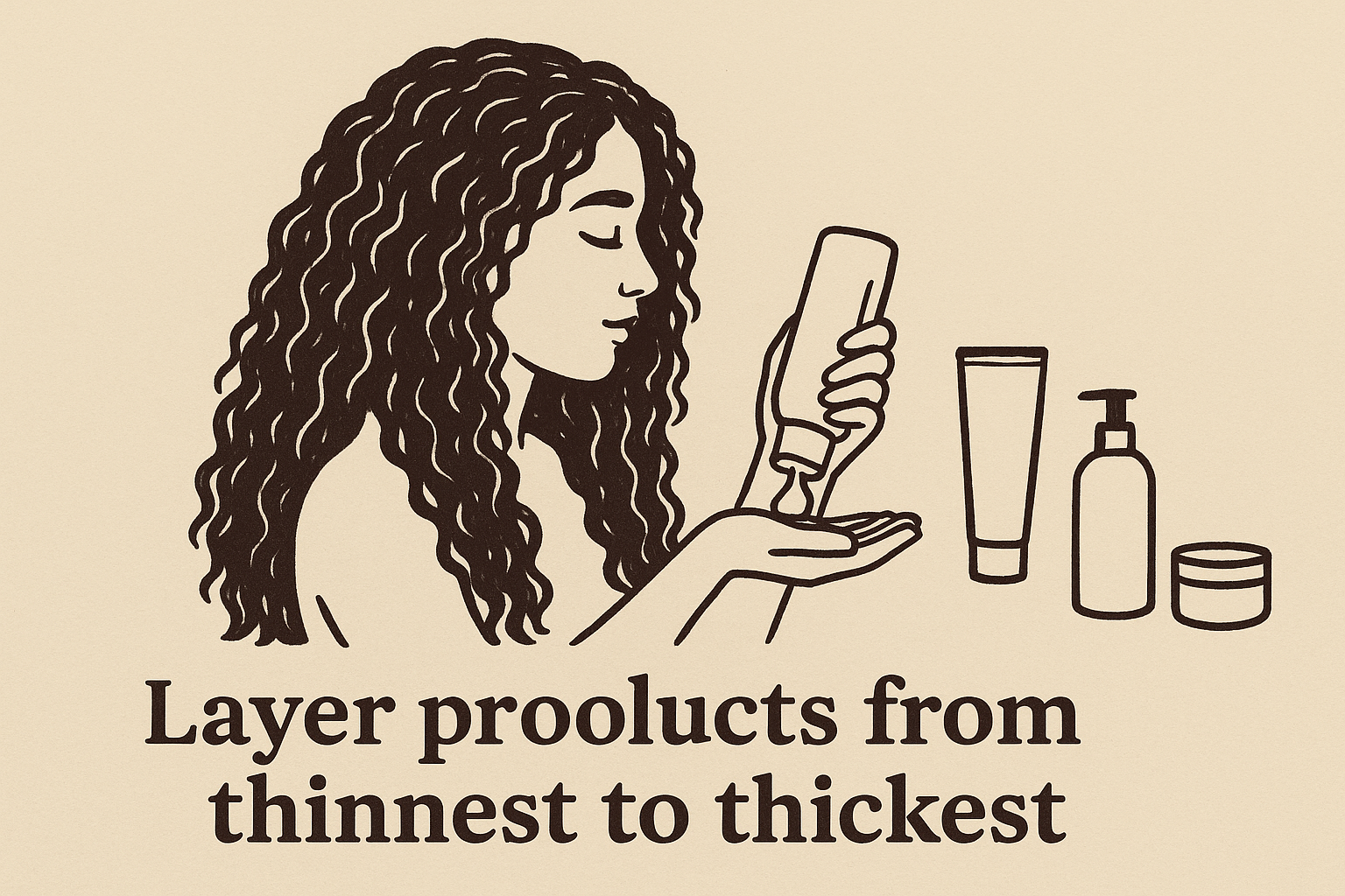 Layer products from thinnest to thickest