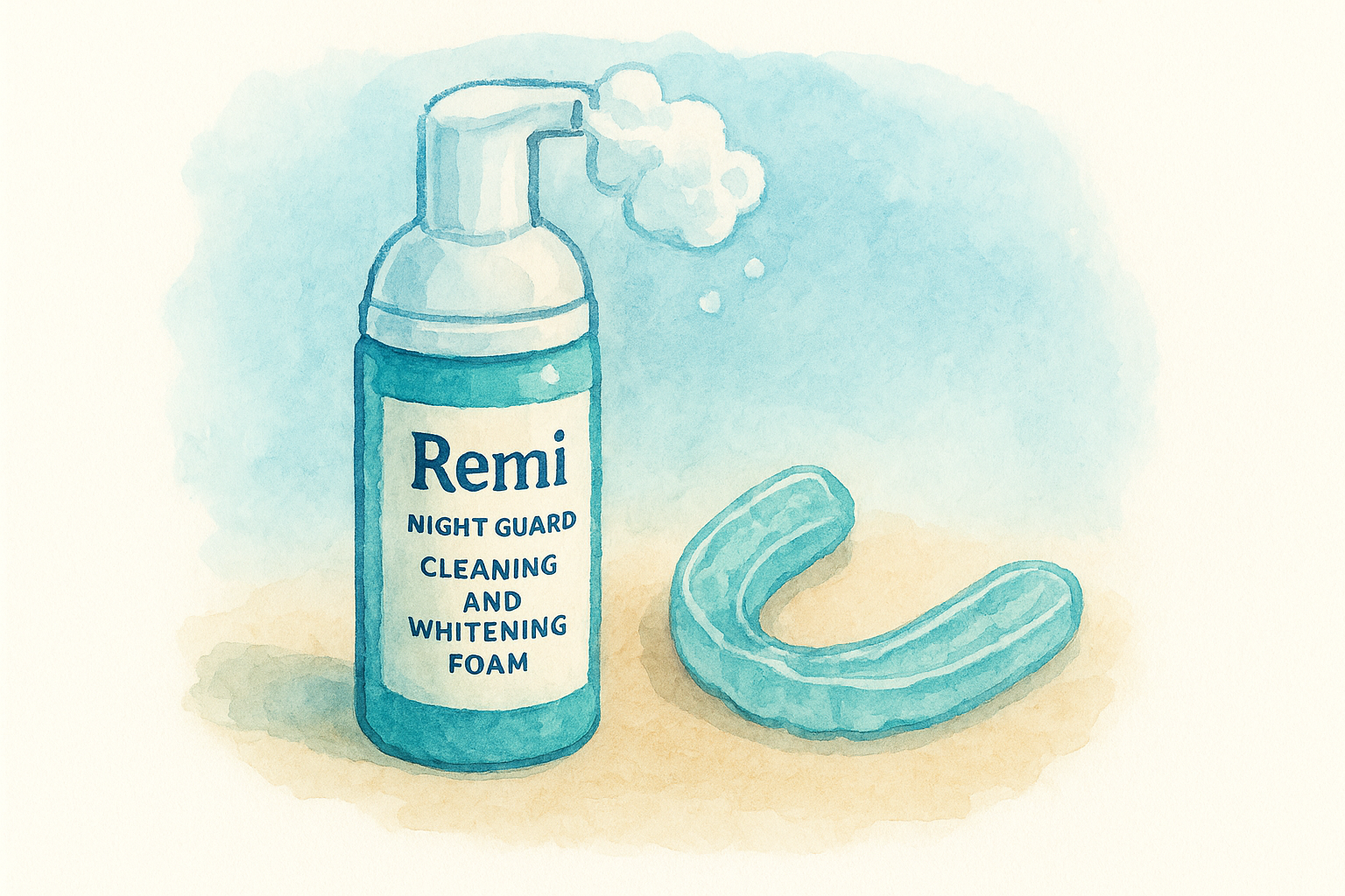 1. Remi night guard cleaning and whitening foam