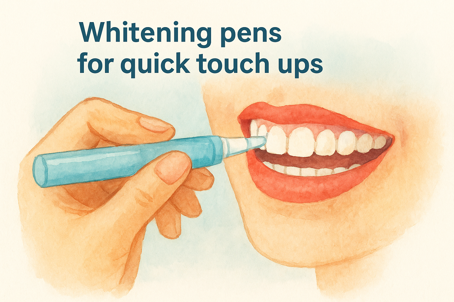 7. Whitening pens for quick touch ups