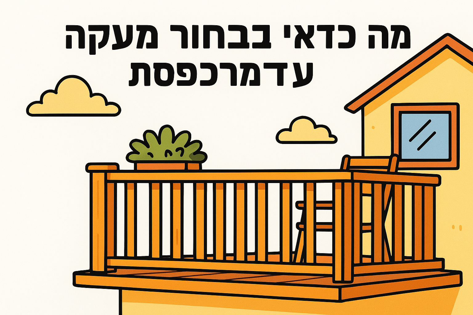 למה כדאי לבחור מעקה עץ למרפסת