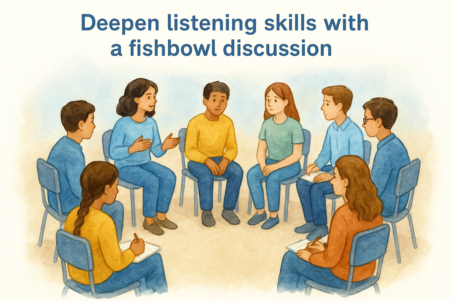 6. Deepen listening skills with a fishbowl discussion