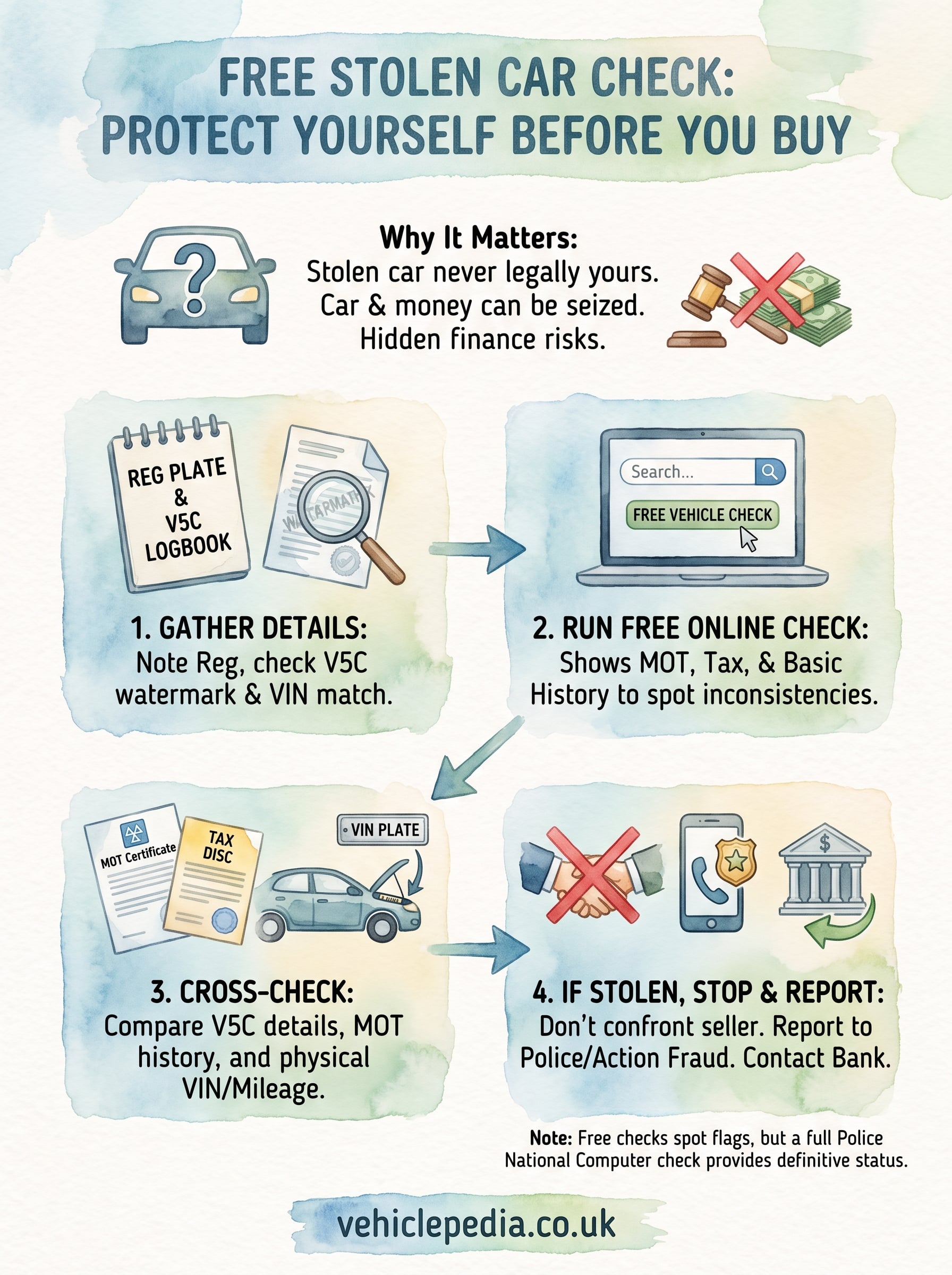 free car check stolen infographic