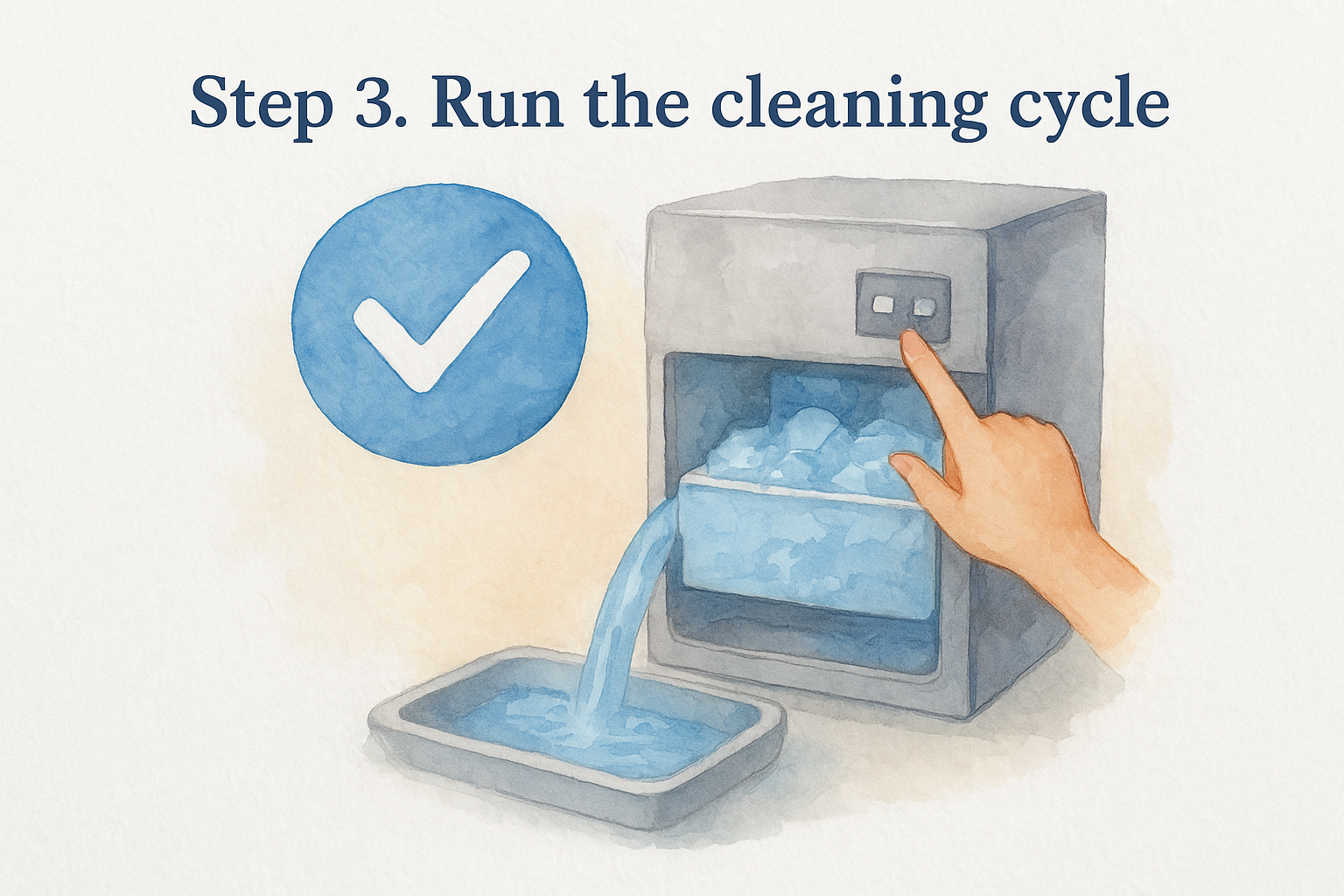 Step 3. Run the cleaning cycle