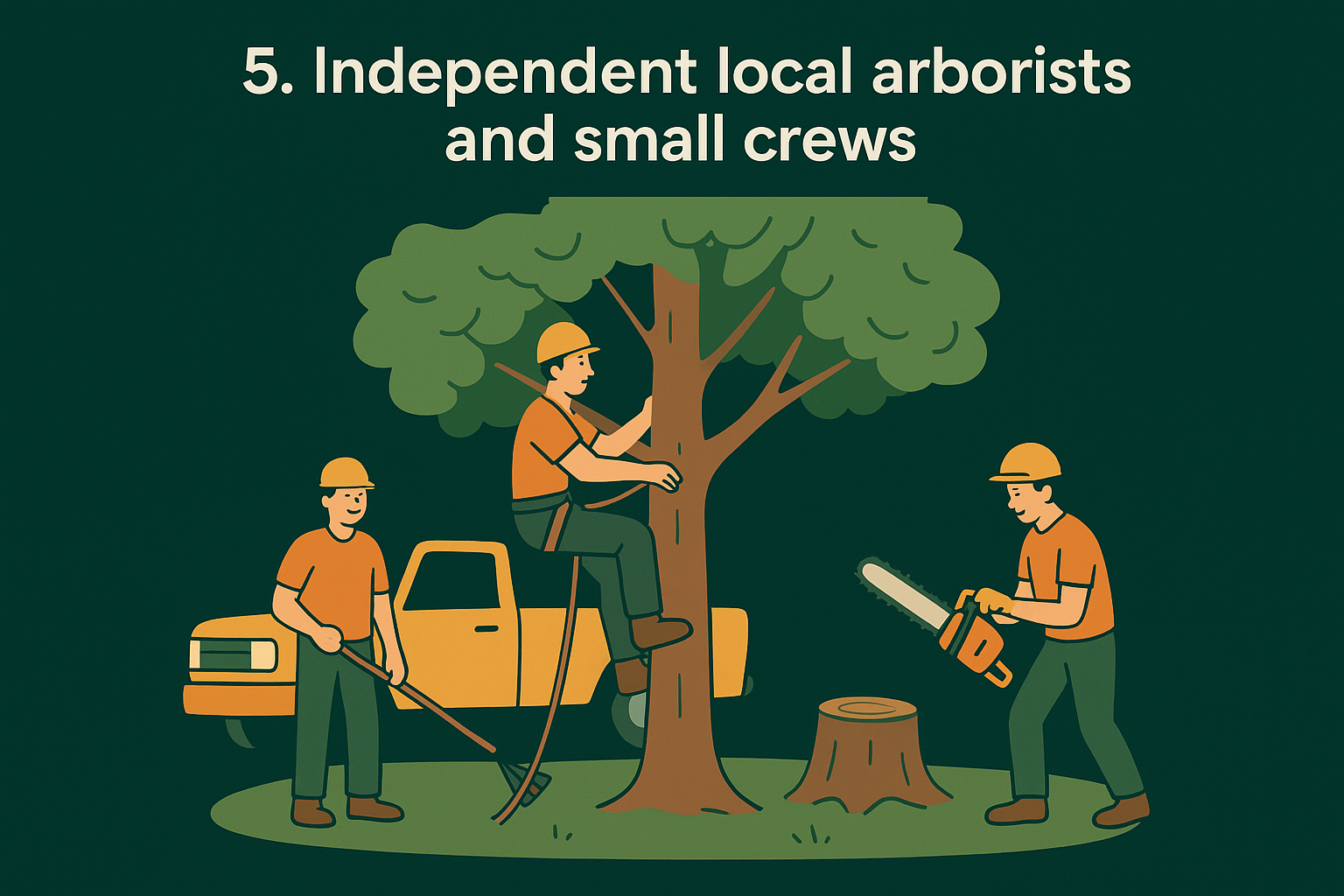 5. Independent local arborists and small crews