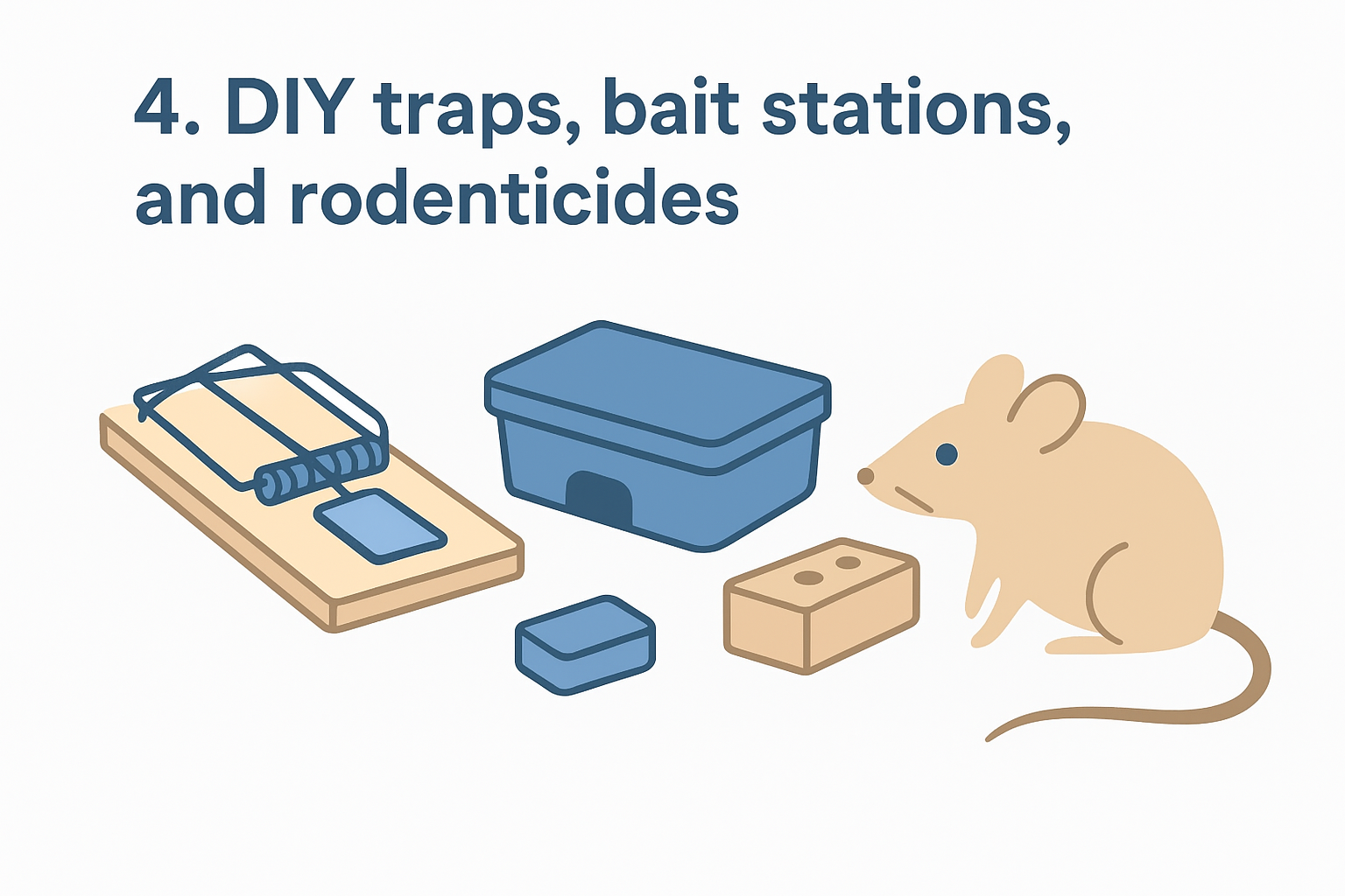 4. DIY traps, bait stations, and rodenticides