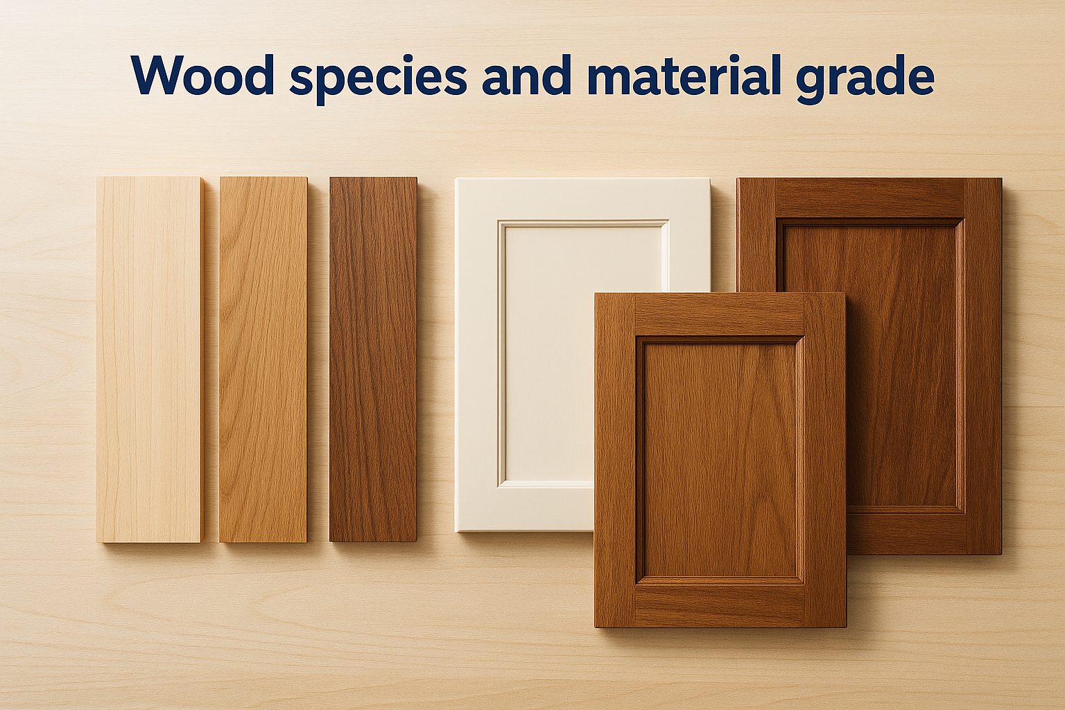 Wood species and material grade