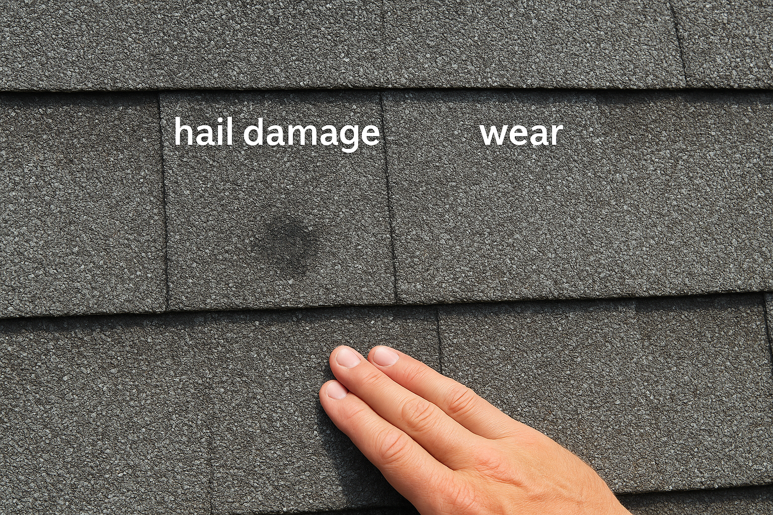 Spot the difference between hail hits and wear