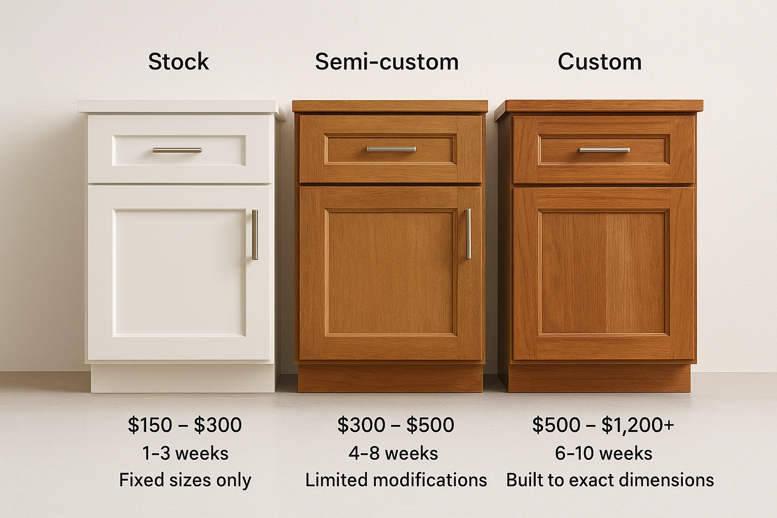 Comparing the three tiers
