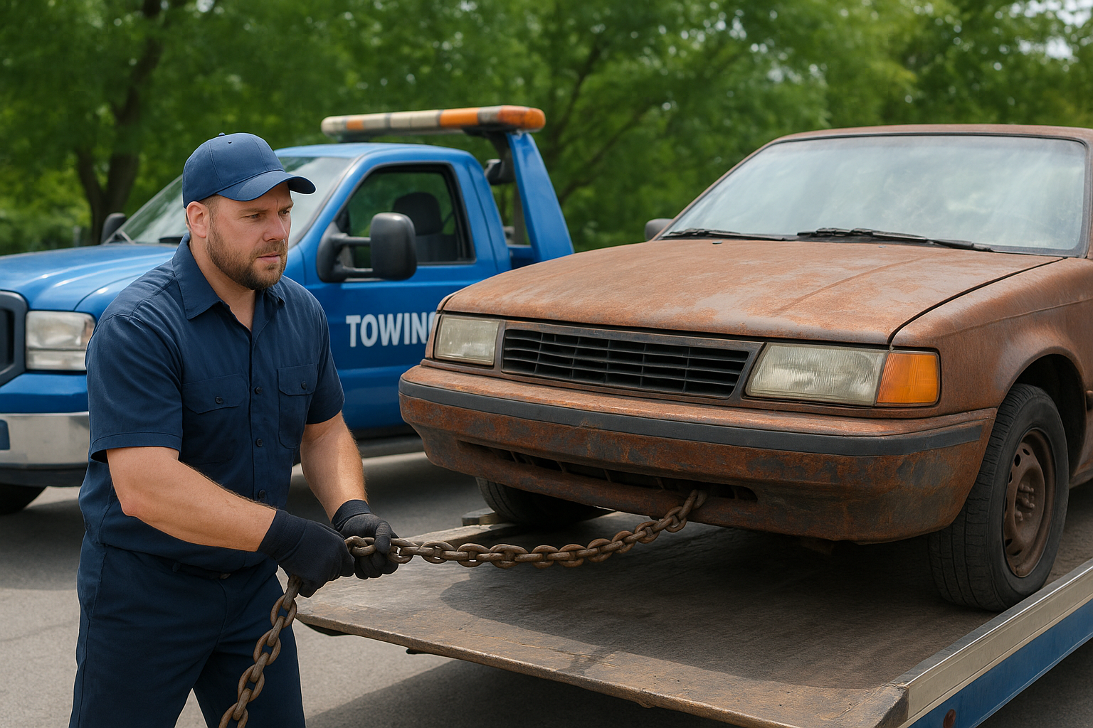 Junk Car Towing near Me: 5 Fast Options in Detroit 1. Skyline Towing's junk car pickup service