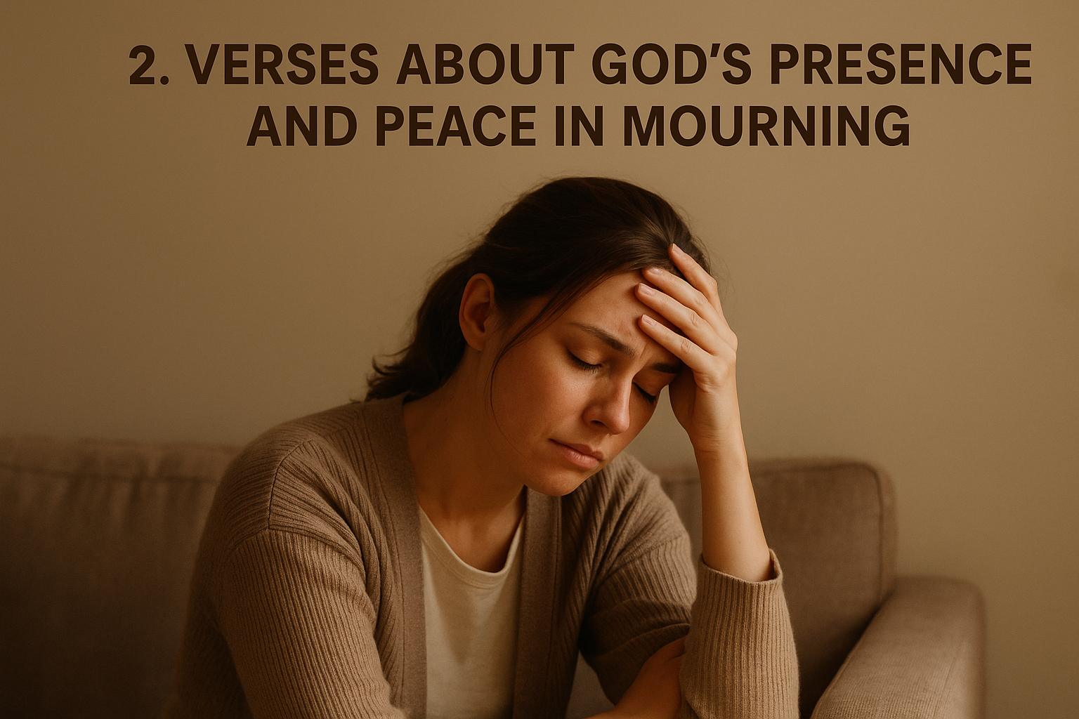 2. Verses about God's presence and peace in mourning