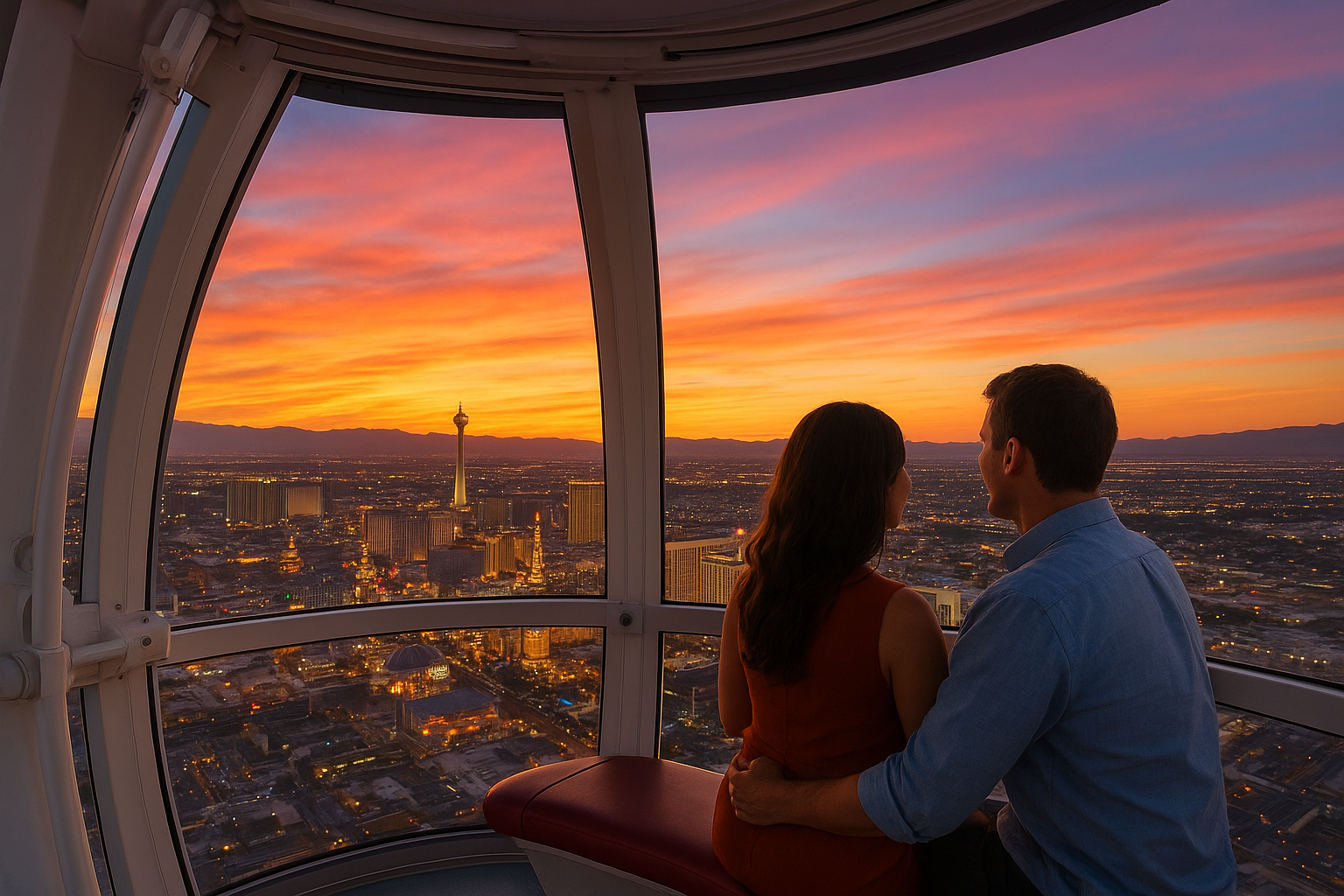 5. Take in the skyline from the High Roller observation wheel