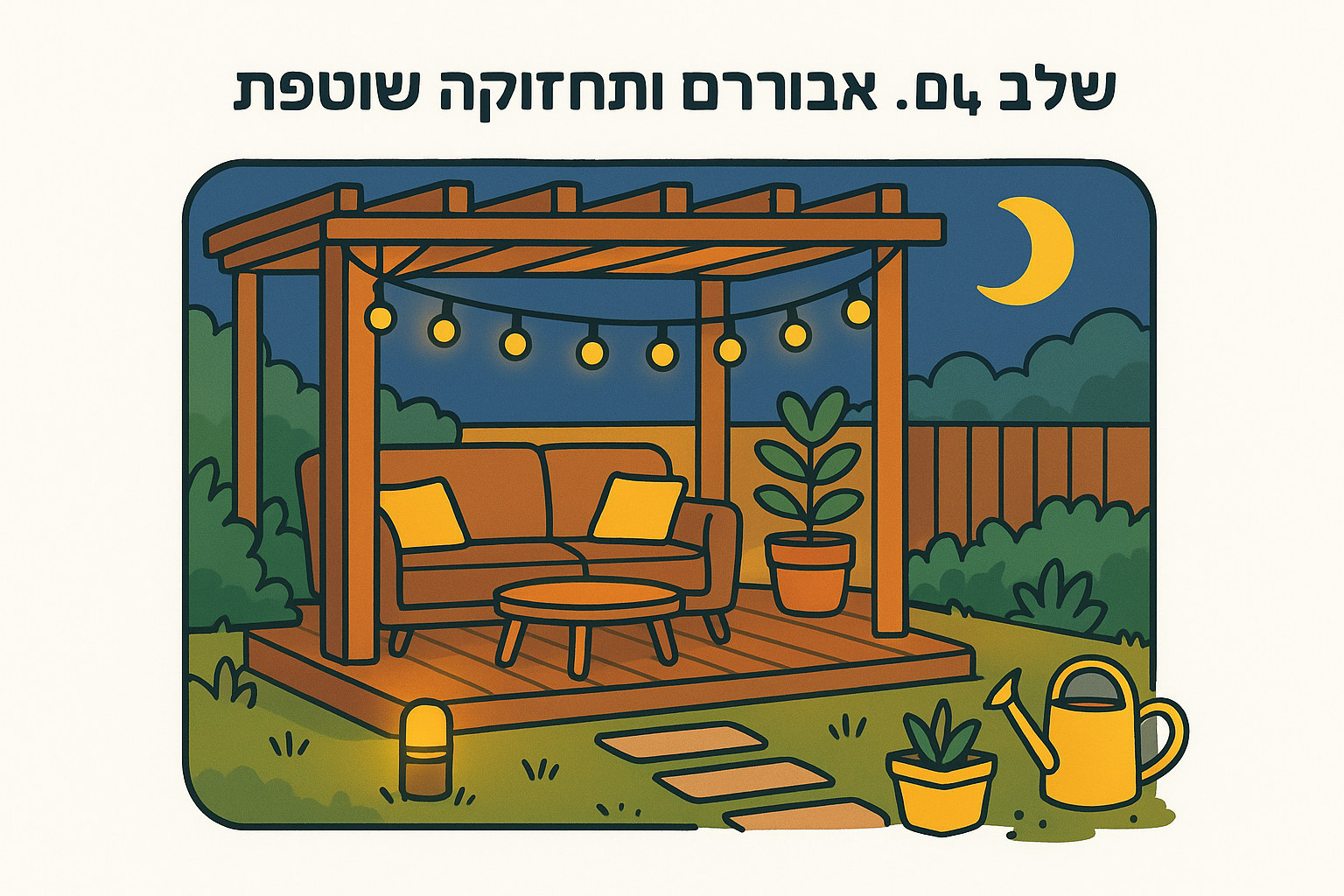 שלב 4. תאורה, אביזרים ותחזוקה שוטפת