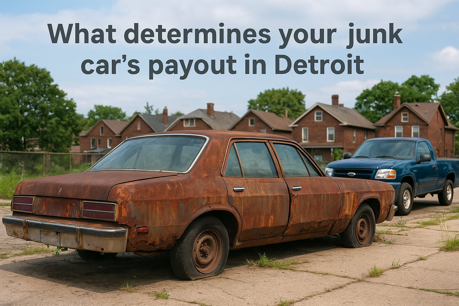 What determines your junk car's payout in Detroit