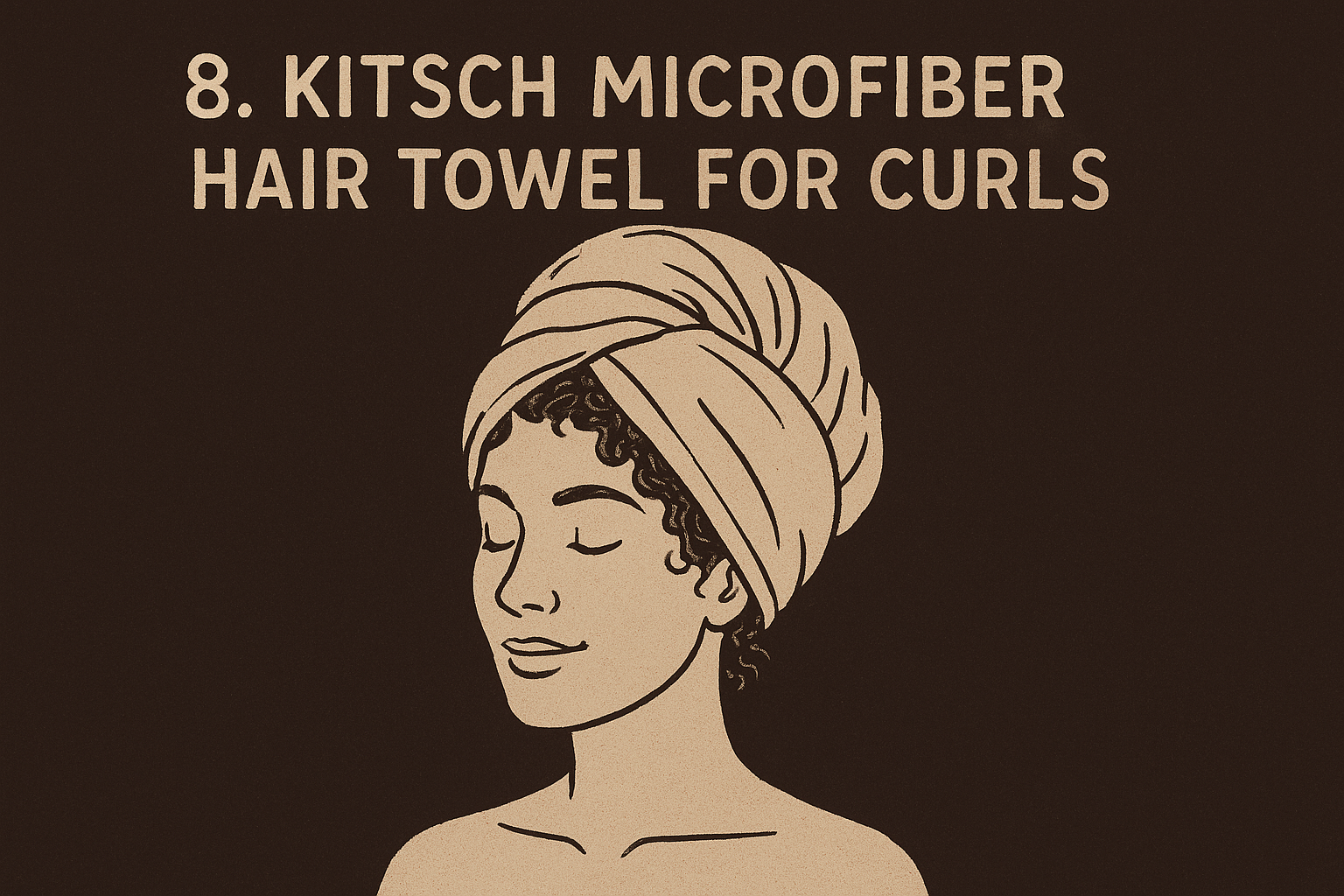 7. Kitsch microfiber hair towel for curls