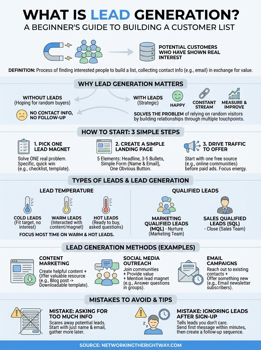 what is lead generation infographic