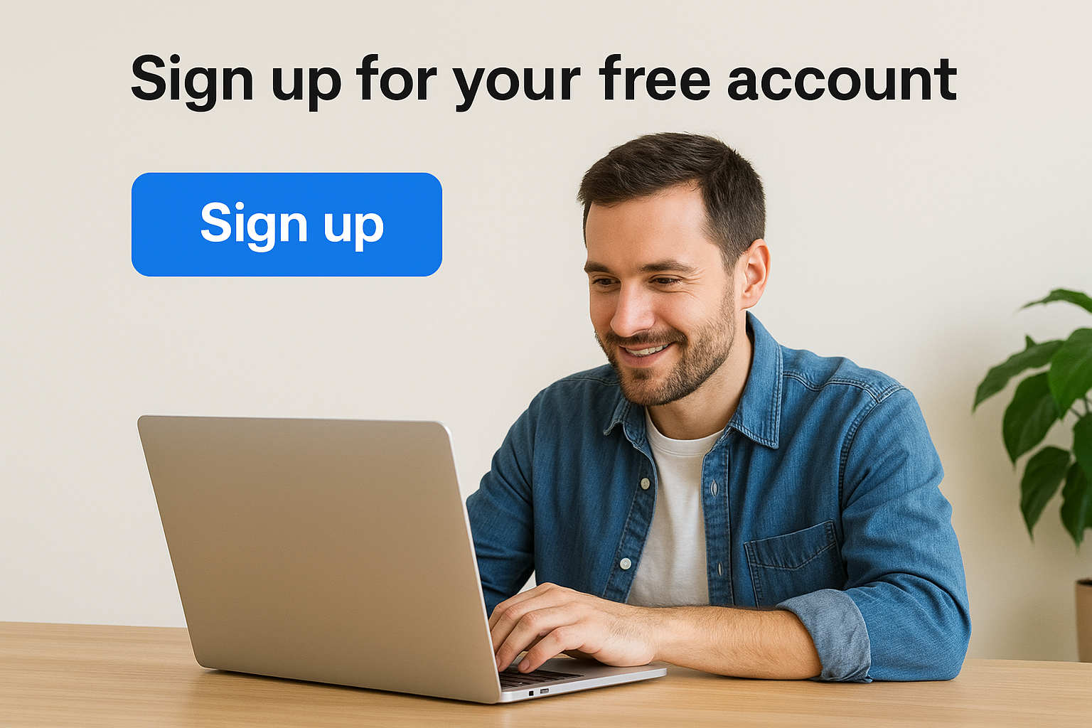 Sign up for your free account