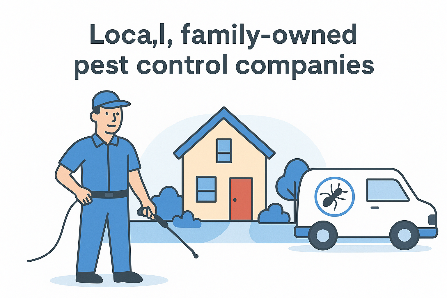 1. Local, family-owned pest control companies