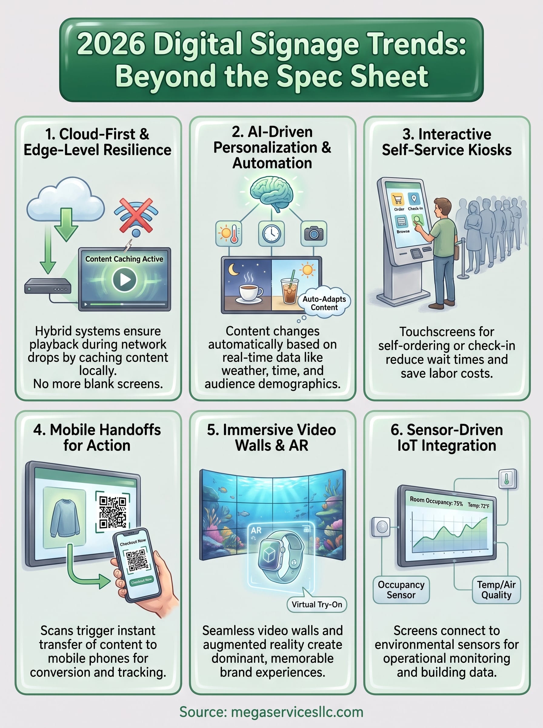 Six digital signage innovation concepts for 2026