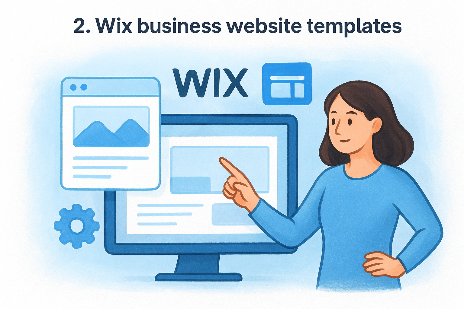 2. Wix business website templates