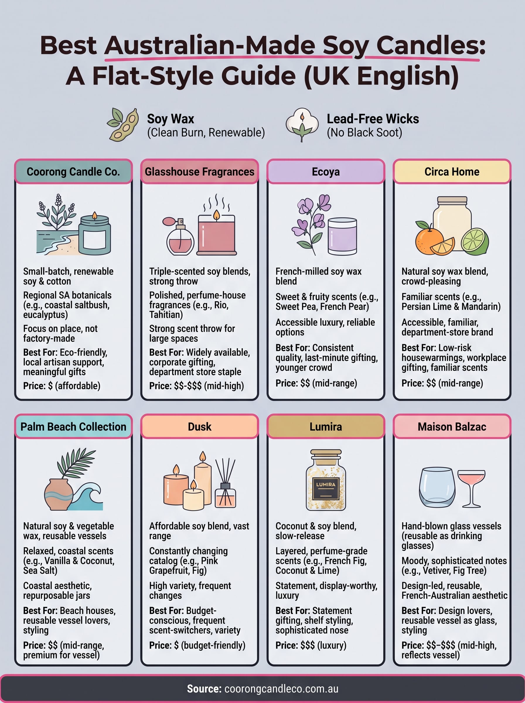 best scented candles australia infographic