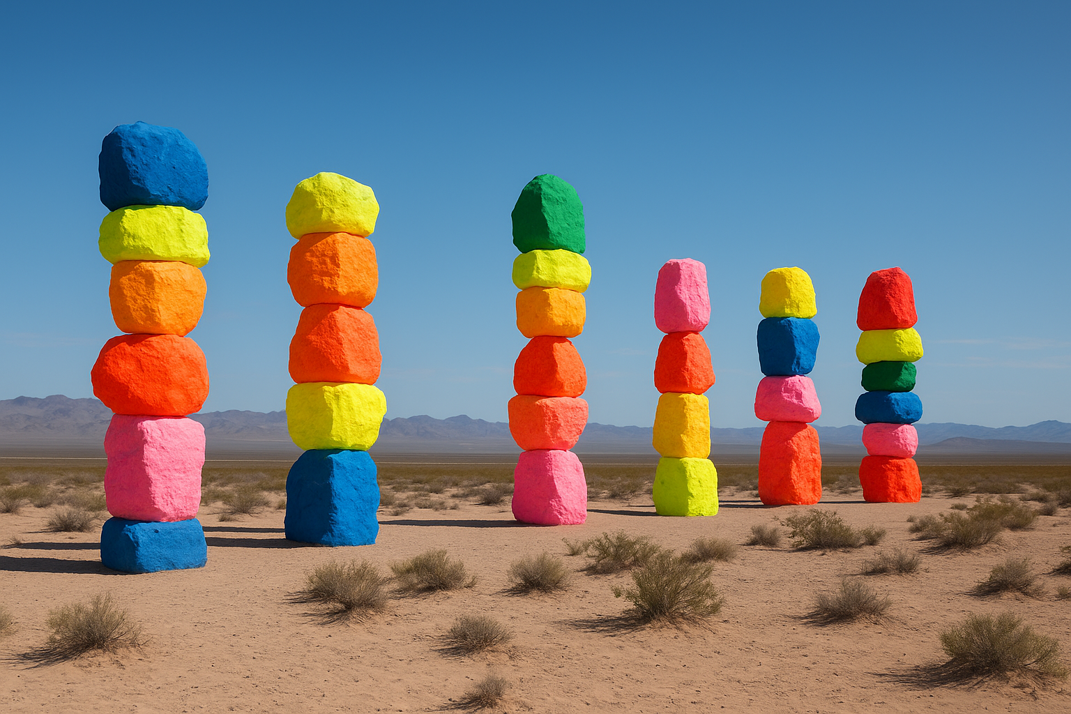 8. Visit Seven Magic Mountains