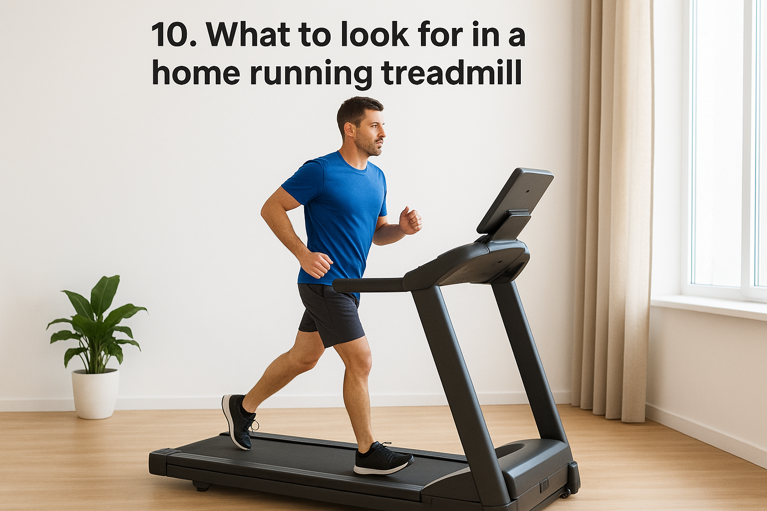 10. What to look for in a home running treadmill